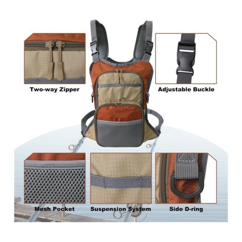 Bolsa de Peito Multifuncional  - Fishing Bag Waterproof avaliação e preço