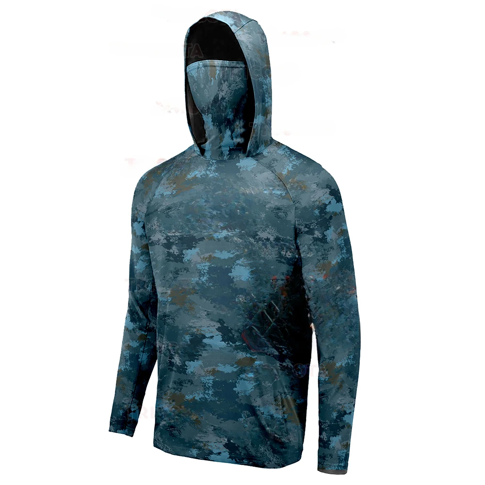 Camisa de Pesca com Capuz para - Fishing Shirt Uv Protection avaliação e preço