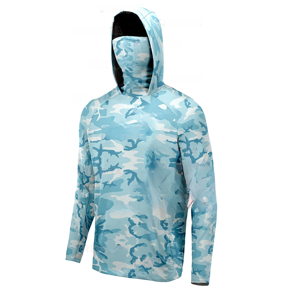 Camisa de Pesca com Capuz para - Fishing Shirt Uv Protection avaliação e preço